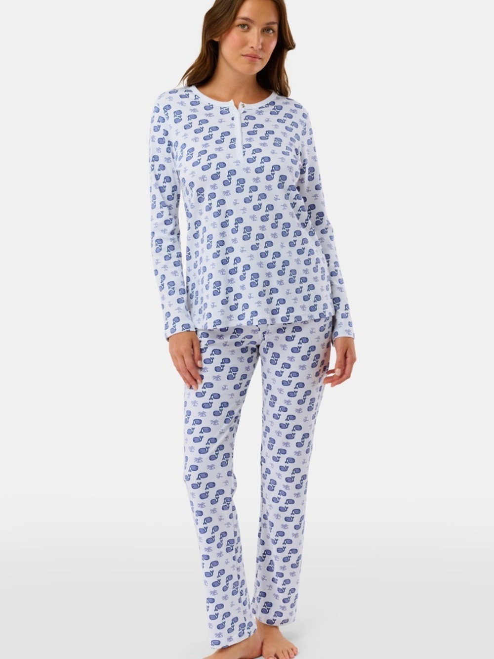 Roller Rabbit Moby Girls Pajamas. NWOT.  Size 14. Blue/White.